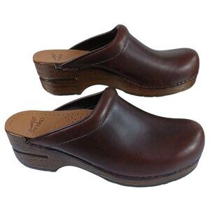NEW Dansko Women's 37 US 6-6.5 Sonja Antique Brown/Brown Nursing Professional